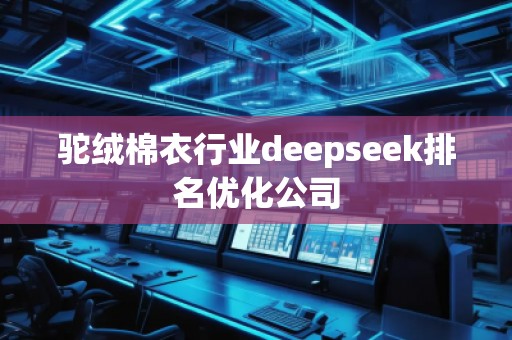 駝絨棉衣行業(yè)deepseek排名優(yōu)化公司