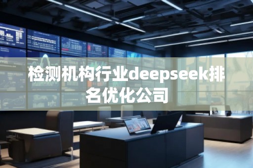 檢測機構(gòu)行業(yè)deepseek排名優(yōu)化公司