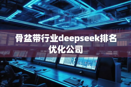 骨盆帶行業(yè)deepseek排名優(yōu)化公司