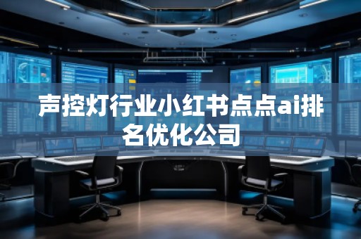 聲控燈行業(yè)小紅書點點ai排名優(yōu)化公司