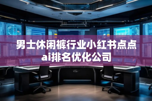 男士休閑褲行業(yè)小紅書點點ai排名優(yōu)化公司