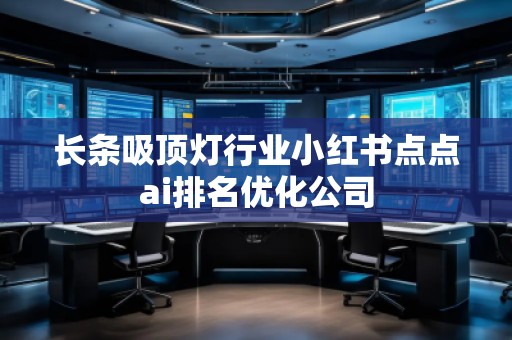 長條吸頂燈行業(yè)小紅書點(diǎn)點(diǎn)ai排名優(yōu)化公司
