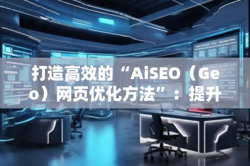 打造高效的“AiSEO（Geo）網(wǎng)頁(yè)優(yōu)化方法”：提升排名，助力本地企業(yè)發(fā)展
