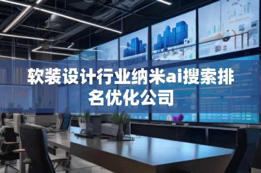 軟裝設(shè)計(jì)行業(yè)納米ai搜索排名優(yōu)化公司